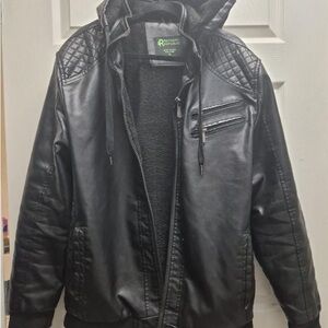 Men's Quilted Black Bomber Jacket